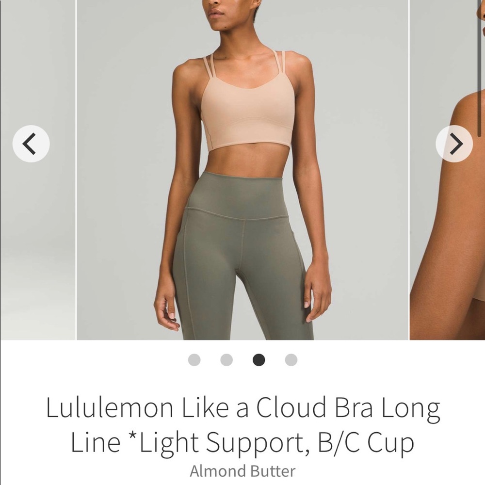 Lululemon like a cloud long line bra